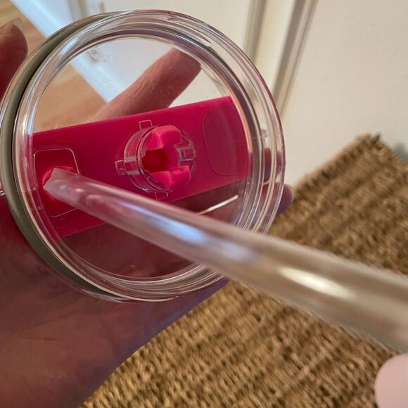 Stanley 40 Ounce Metal Light Pink Dark Pink Tumbler - Picture 11 of 14